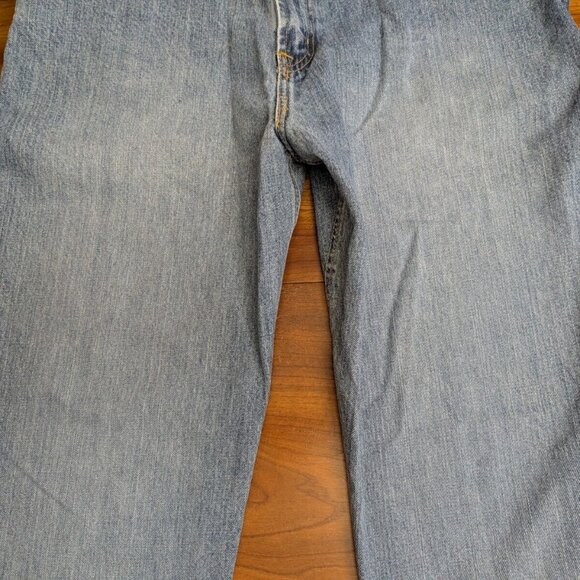 Cinch Black Label Jeans Mens 38x32 Blue Denim Light Wash Western Cowboy Loose - Picture 4 of 15